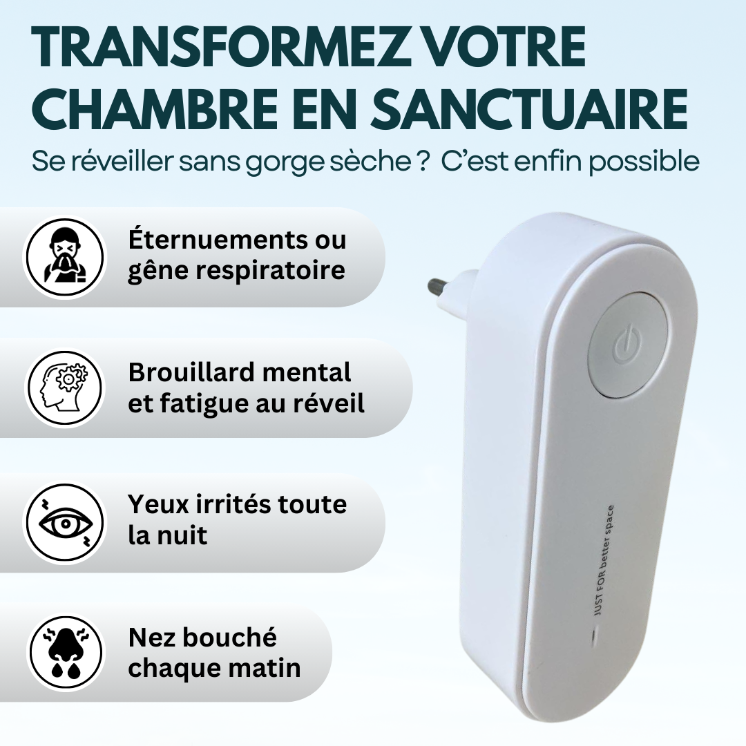 Purificateur d’air à brancher à ions négatifs